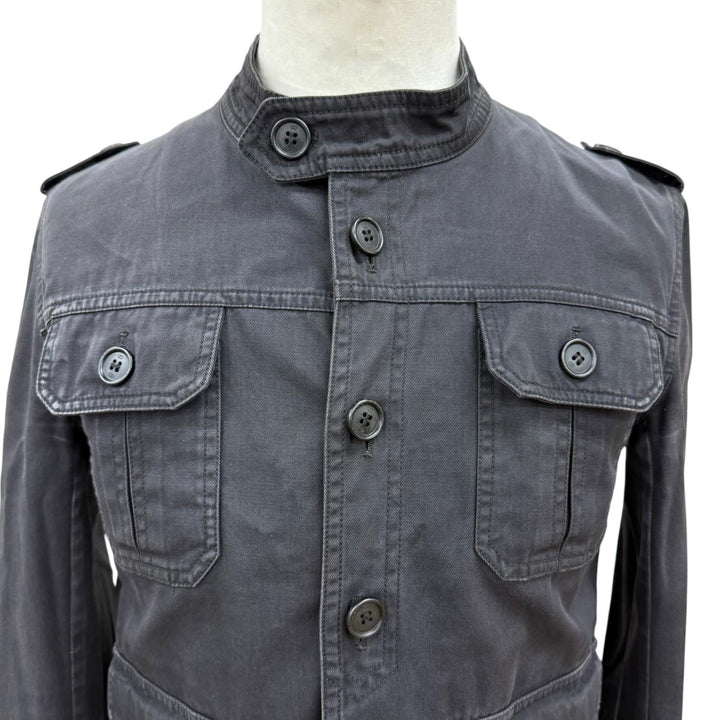 良品□Dior HOMME ディオールオム 06SS 6EH1043603 エディ・スリマン THE PREST期 サファリジャケット チャコール 44 イタリア製 正規品