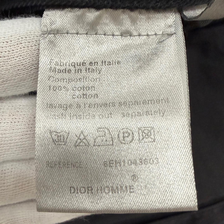 良品□Dior HOMME ディオールオム 06SS 6EH1043603 エディ・スリマン THE PREST期 サファリジャケット チャコール 44 イタリア製 正規品
