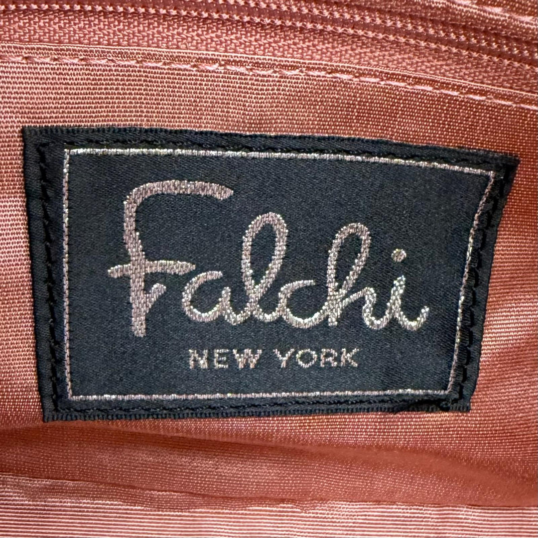 極美品☆Falchii NewYork ファルチニューヨーク JRAタグ付き クロコダイル ショルダーバッグ グレー 日本製 レディース