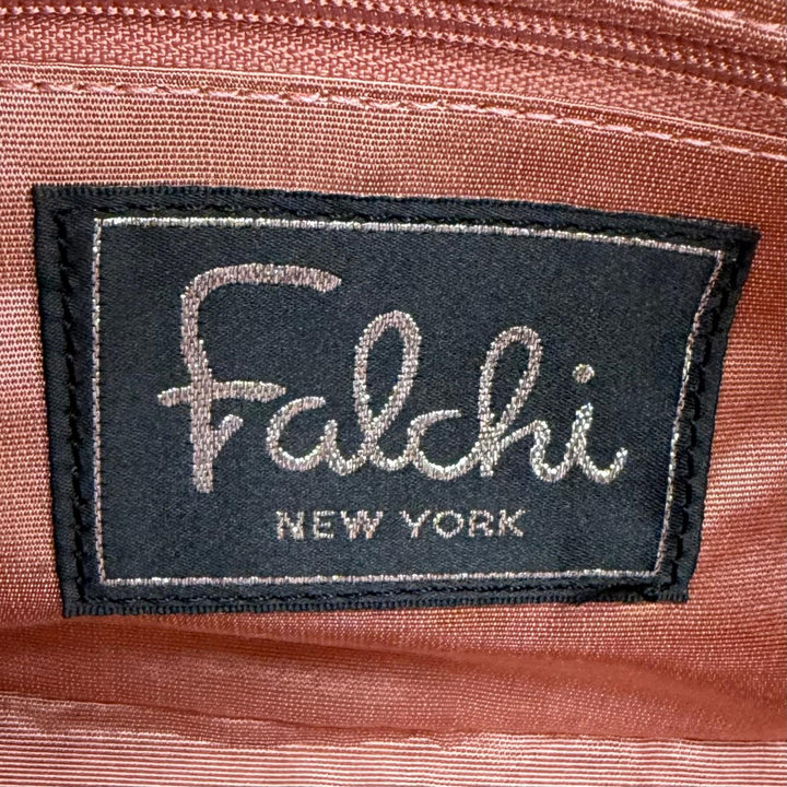 極美品☆Falchii NewYork ファルチニューヨーク JRAタグ付き クロコダイル ショルダーバッグ グレー 日本製 レディース