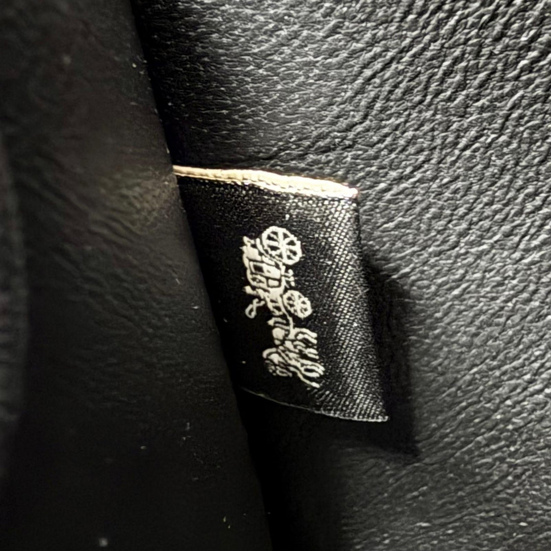 極美品△COACH コーチ CW643 サファリ トートバッグ グラブタンレザー ターンロック チェーン ショルダーバッグ ブラック 保存袋付き