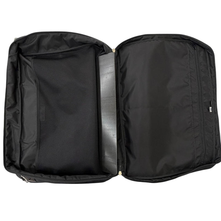 美品□PORTER ポーター 628-08918 TRUNK 2WAY GARMENT BOSTON BAG レザー使い ガーメントバッグ ボストンバッグ ブラック 日本製 メンズ