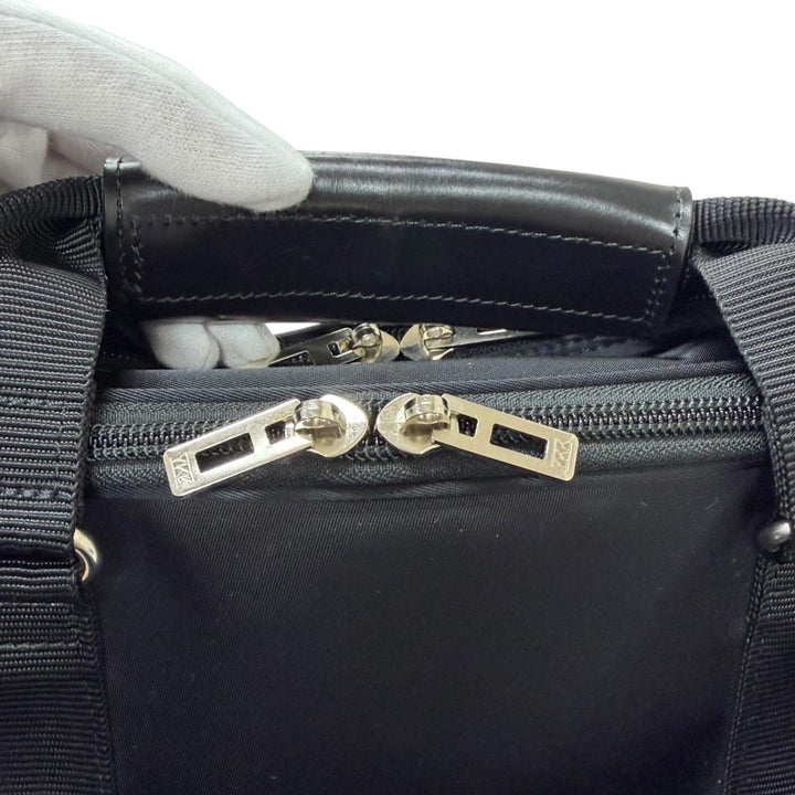 美品□PORTER ポーター 628-08918 TRUNK 2WAY GARMENT BOSTON BAG レザー使い ガーメントバッグ ボストンバッグ ブラック 日本製 メンズ