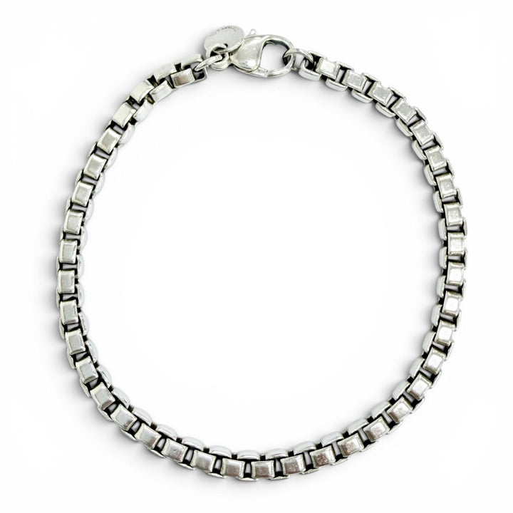 美品△TIFFANY&amp;Co. ティファニー ベネチアン ブレスレット アクセサリー 925 シルバー 重量15.28g レディース 箱・保存袋付き オススメ◎