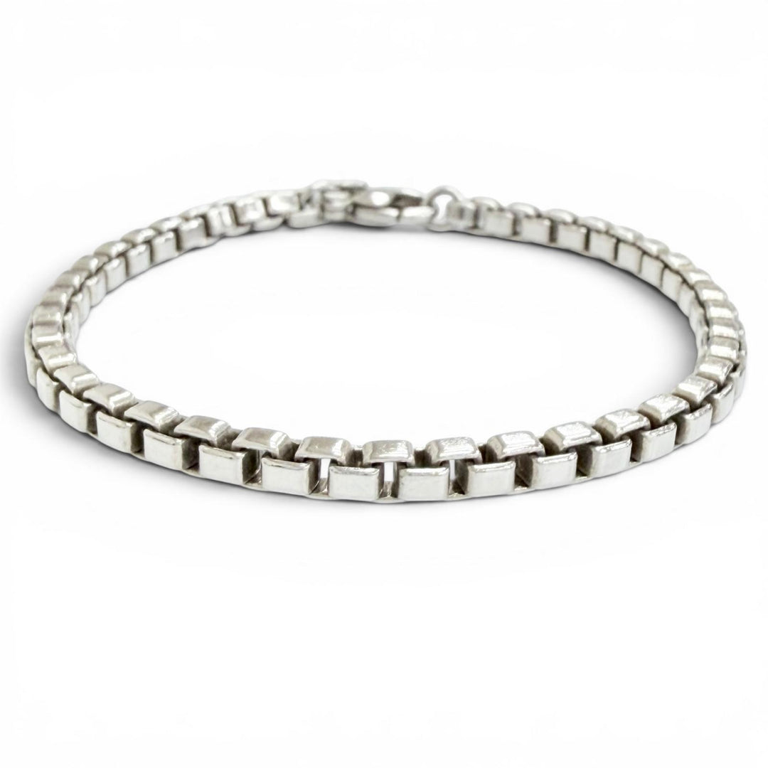 美品△TIFFANY&amp;Co. ティファニー ベネチアン ブレスレット アクセサリー 925 シルバー 重量15.28g レディース 箱・保存袋付き オススメ◎