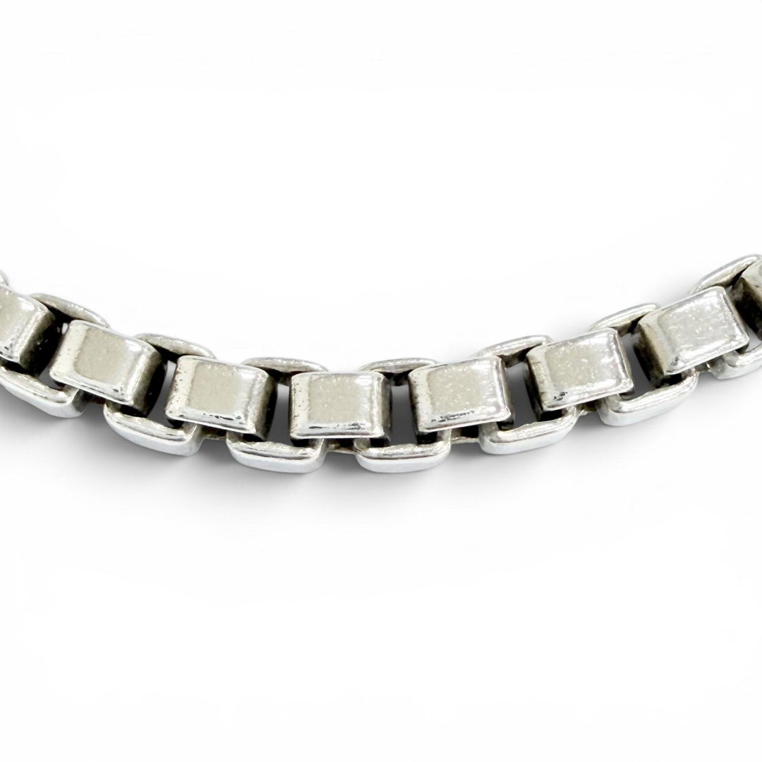 美品△TIFFANY&amp;Co. ティファニー ベネチアン ブレスレット アクセサリー 925 シルバー 重量15.28g レディース 箱・保存袋付き オススメ◎