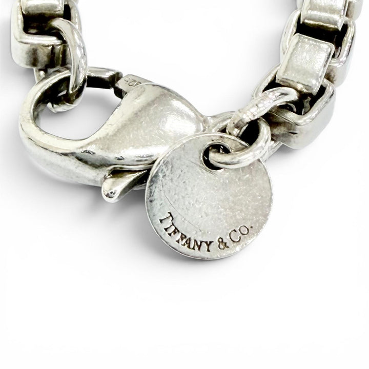 美品△TIFFANY&amp;Co. ティファニー ベネチアン ブレスレット アクセサリー 925 シルバー 重量15.28g レディース 箱・保存袋付き オススメ◎