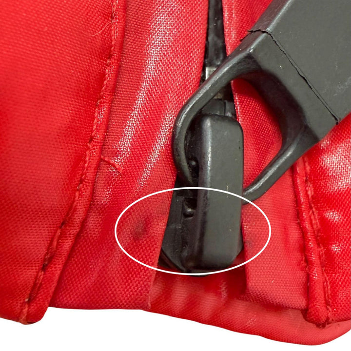 美品□MONCLER GRENOBLE モンクレール グルノーブル GOLZERN GIUBBOTTO フード入り ダウンジャケット レッド ホワイト 2 メンズ