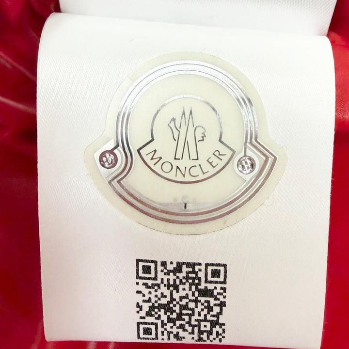 美品□MONCLER GRENOBLE モンクレール グルノーブル GOLZERN GIUBBOTTO フード入り ダウンジャケット レッド ホワイト 2 メンズ