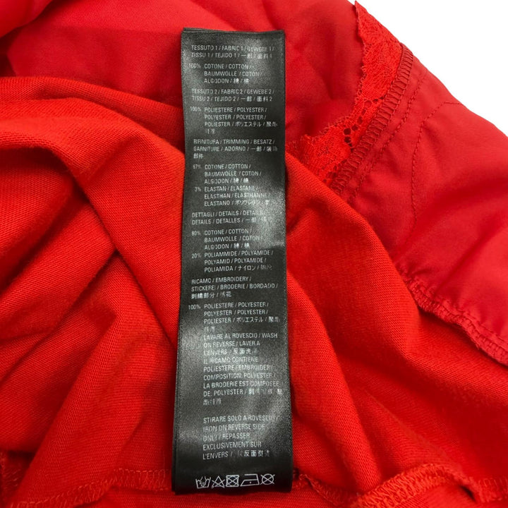 極美品★BALENCIAGA バレンシアガ 21AW 671398 コットン100％ キャンペーンロゴ ダメージ加工 切替デザイン ワンピース XS 正規品