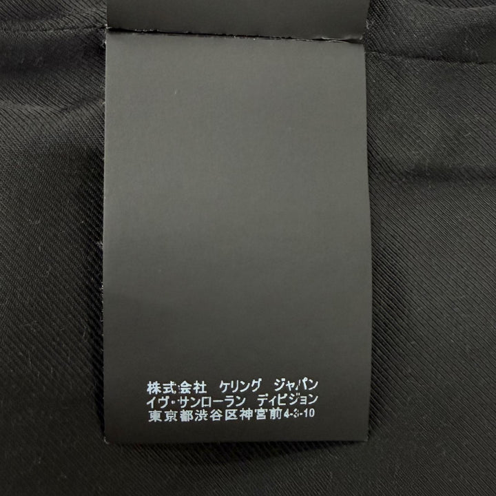 極美品★SAINT LAURENT PARIS サンローランパリ 488394 ウール カシミヤ混 ダブルブレスト Pコート アウター カーキ 34 伊製 正規品