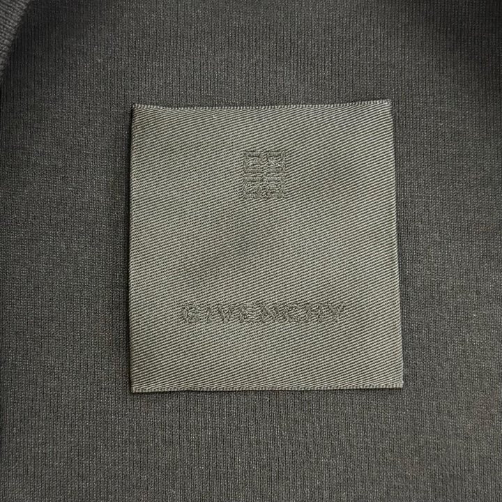 極美品△GIVENCHY ジバンシィ 22SS BW709T3Z7Z コットン ロゴレースディテール クルーネック 半袖Ｔシャツ ブラック M 正規品 レディース