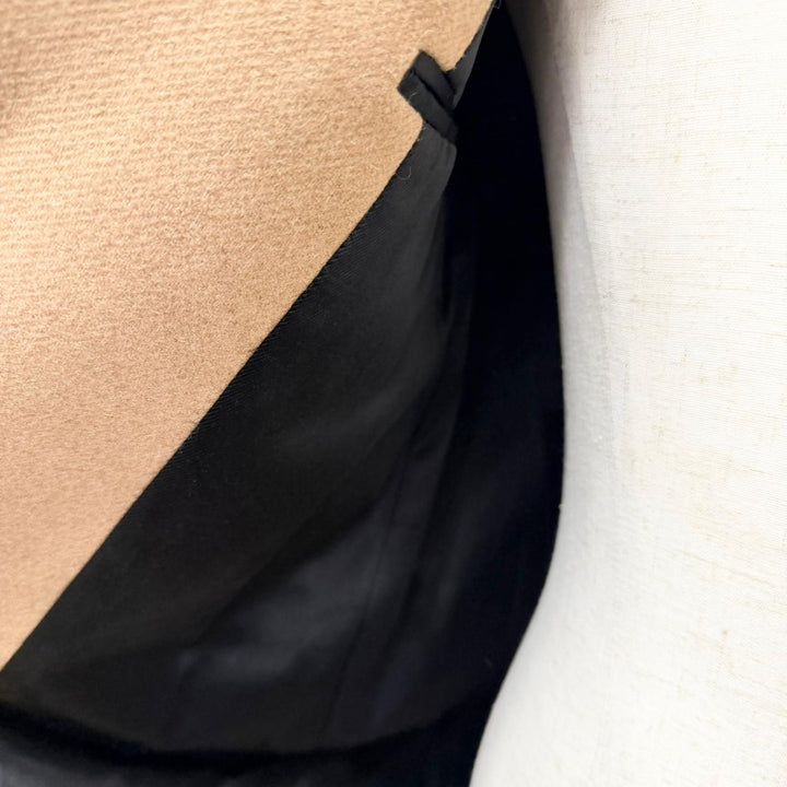 美品□SAINT LAURENT PARIS サンローランパリ 552165 キャメル100％ フライフロント 比翼 チェスターコート ベージュ 44 伊製 正規品