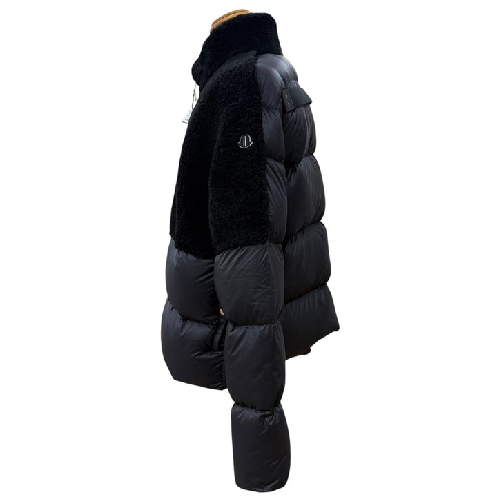 未使用品▼MONCLER RICK OWENS モンクレール リックオウエンス F209N1B50401 COYOTE ワッペン ラムレザー使い ダウンジャケット 2 正規品