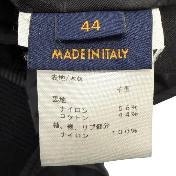 美品□LOUIS VUITTON ルイヴィトン HFL40WKPT 羊革 レザー切替 リバーシブル モノグラム ブルゾン ブラック 44 イタリア製 正規品 メンズ