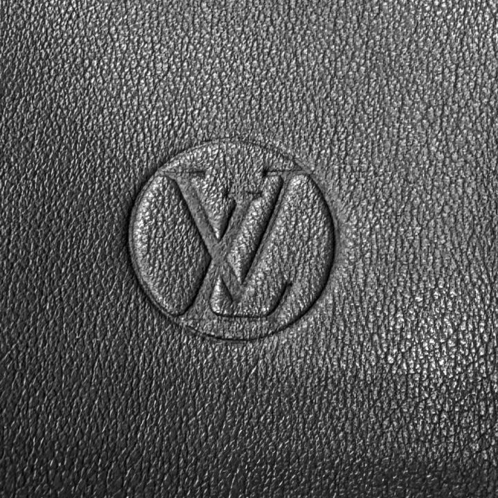 美品□LOUIS VUITTON ルイヴィトン HFL40WKPT 羊革 レザー切替 リバーシブル モノグラム ブルゾン ブラック 44 イタリア製 正規品 メンズ