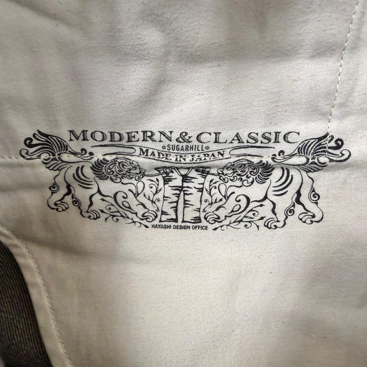 美品□SUGARHILL シュガーヒル CLASS002 CLASSIC DENIM PANTS ホースレザーパッチ ワイドデニムパンツ インディゴブルー 32 正規品