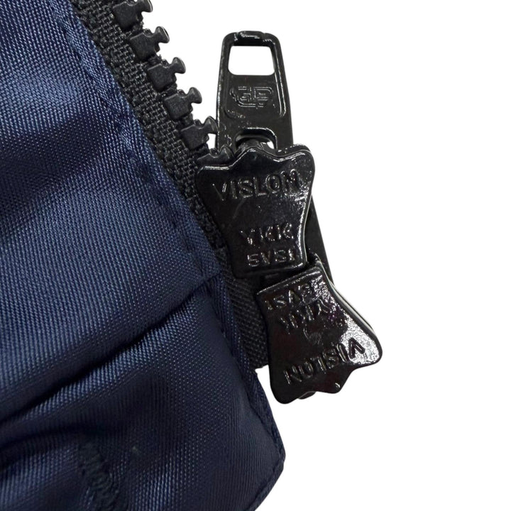 極美品□BALENCIAGA バレンシアガ 594907 Grape nylon oversize jacket 中綿入り ナイロンコート ネイビー 42 イタリア製 正規品 メンズ