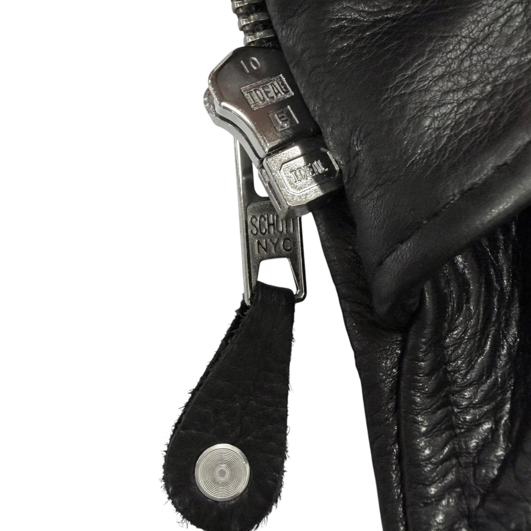極美品□schott ショット 7823950091 541XX CAFE RACER NEW NAKED 牛革 シングル ライダースジャケット ブラック 34 USA製 正規品 メンズ