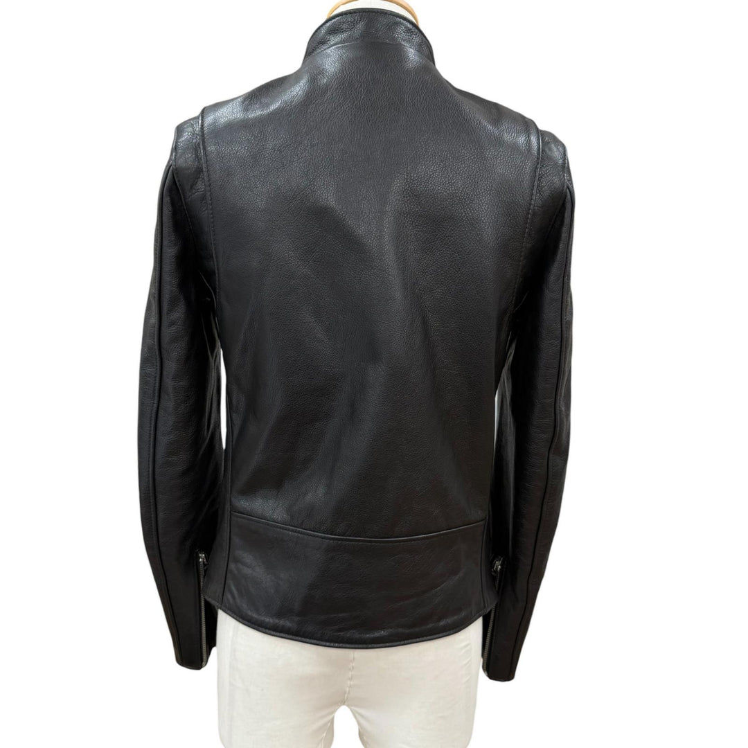 極美品□schott ショット 7823950091 541XX CAFE RACER NEW NAKED 牛革 シングル ライダースジャケット ブラック 34 USA製 正規品 メンズ