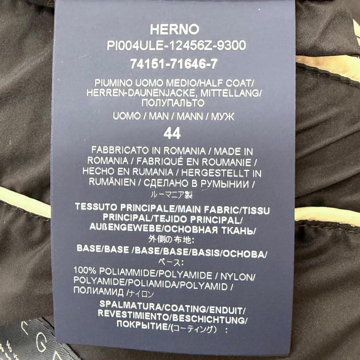 美品□Herno ヘルノ 2024年製 PI004ULE レジェンド LESKIMO ダウンジャケット ダウンコート ネイビー 44 正規品 メンズ ハンガー付き