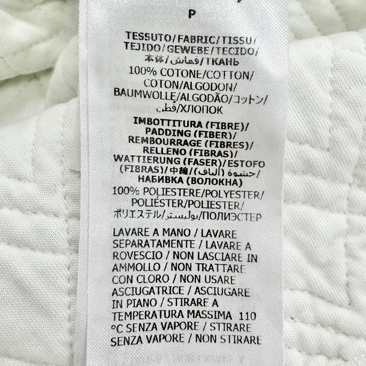 美品△GUCCI グッチ 23SS 717400 コットン100％ ロゴ キルティング スウェット トレーナー ホワイト ピンク S 伊製 正規品 レディース
