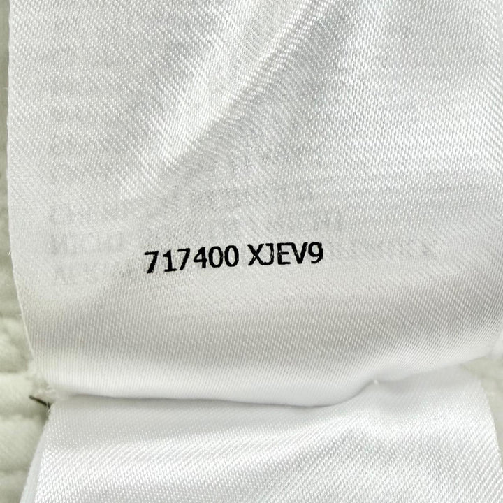 美品△GUCCI グッチ 23SS 717400 コットン100％ ロゴ キルティング スウェット トレーナー ホワイト ピンク S 伊製 正規品 レディース