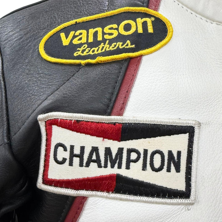 美品□VANSON バンソン ONE STAR LEATHER JACKET レザー ワンスター バイカージャケット ライダースジャケット マルチカラー 36 USA製