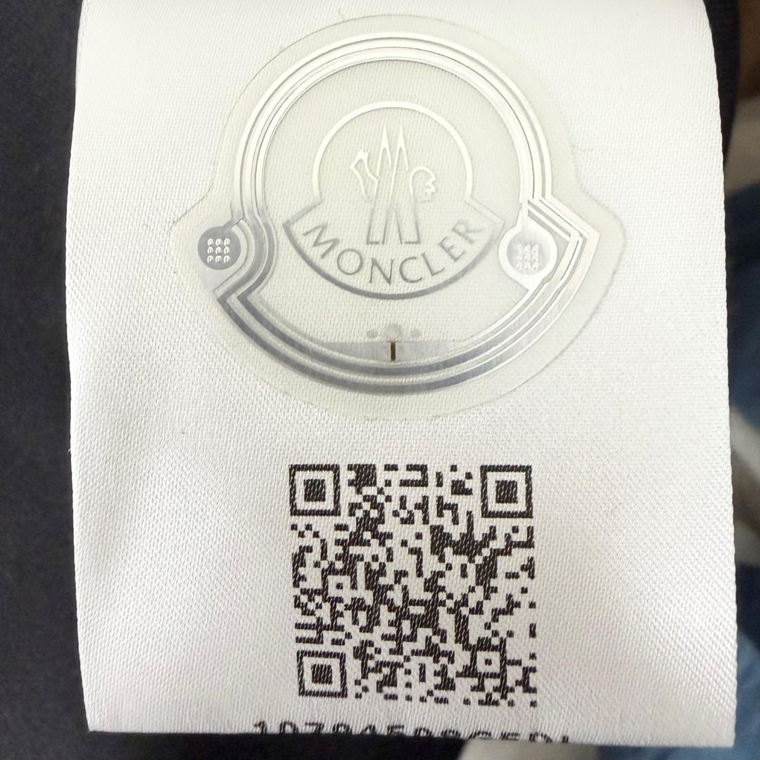 美品□MONCLER GRENOBLE モンクレール グルノーブル 2024年製 MAGLIA CARDIGAN フリースジャケット ブラック S イタリア製 正規品 メンズ