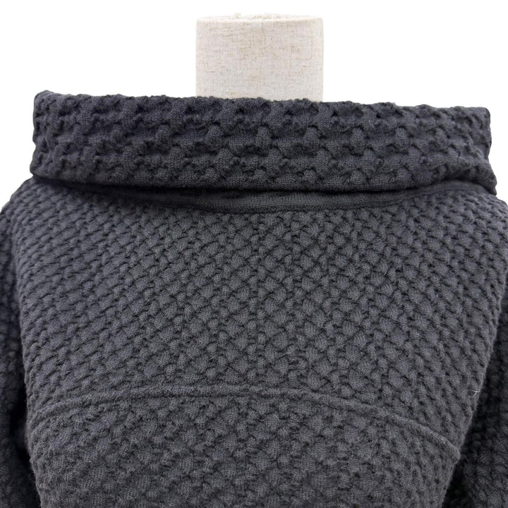 美品☆CHANEL シャネル P44558K04632 ウール ココボタン ボートネック ニット長袖 ワンピース ブラック 36 フランス製 正規品 レディース
