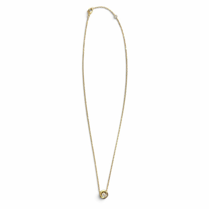 美品△Cartier カルティエ AYR322 トリニティ ドゥ カルティエ ダイヤモンド ネックレス 0.18ct 750 YG PG WG イエローゴールド 重量2.9g