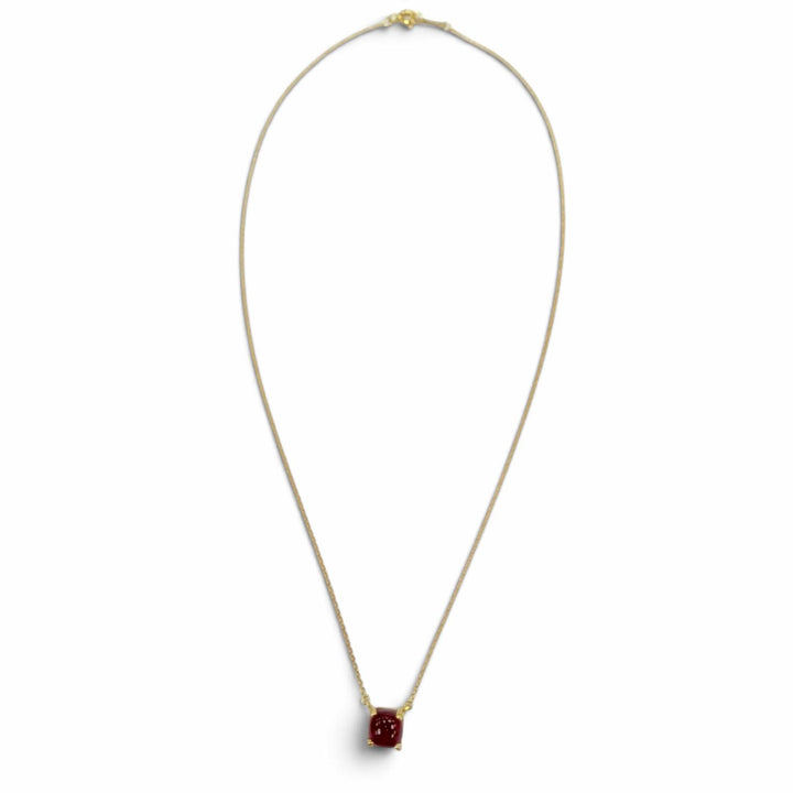 美品☆TIFFANY&amp;Co. ティファニー シュガースタック 750（YG）ピンクトルマリン ネックレス イエローゴールド ピンク 重量3.16g 箱付き