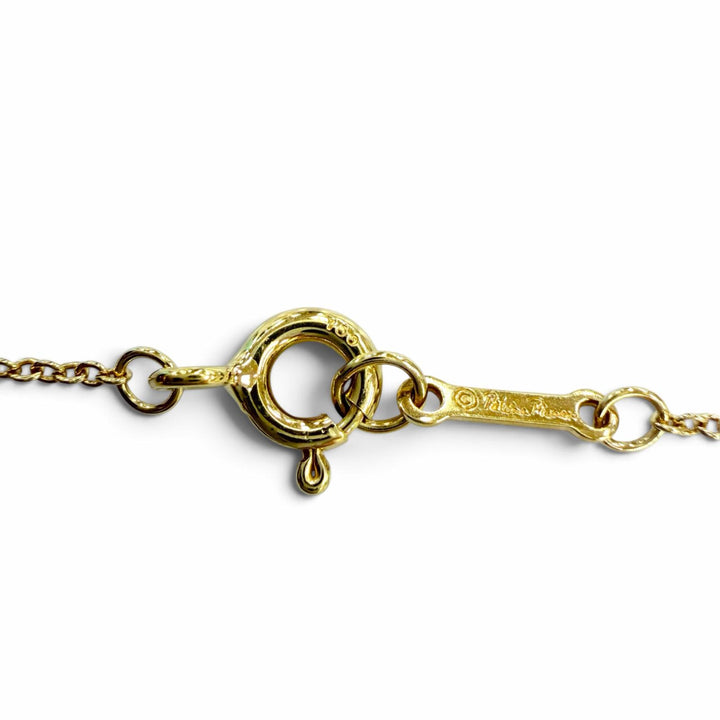 美品☆TIFFANY&amp;Co. ティファニー シュガースタック 750（YG）ピンクトルマリン ネックレス イエローゴールド ピンク 重量3.16g 箱付き