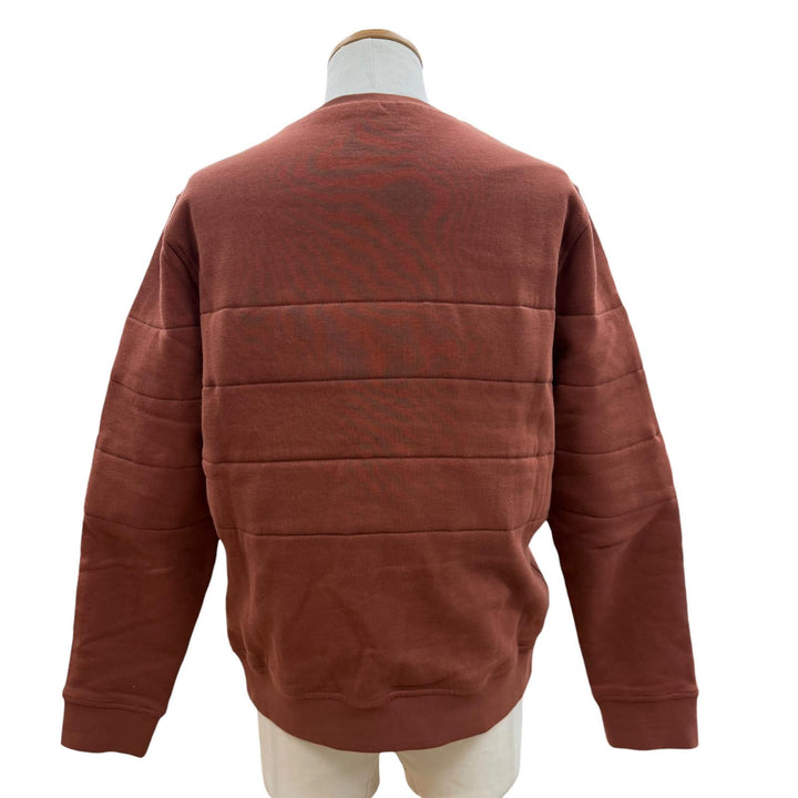 極美品▼HERMES エルメス コットン100% Hモチーフ クルーネック プルオーバー スウェット テラコッタ ブラウン S イタリア製 メンズ