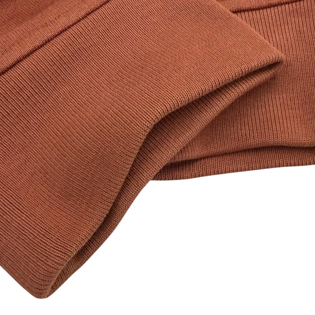 極美品▼HERMES エルメス コットン100% Hモチーフ クルーネック プルオーバー スウェット テラコッタ ブラウン S イタリア製 メンズ