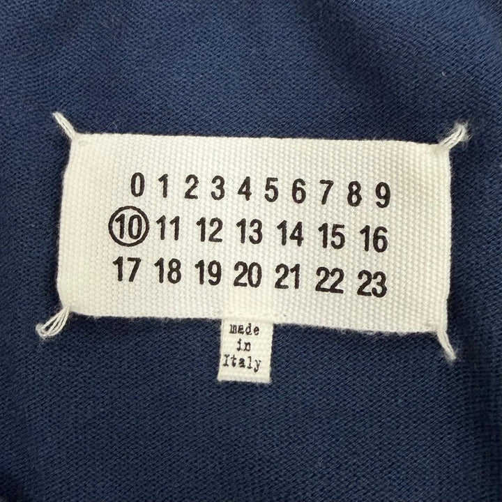美品▼Maison Margiela 10 メゾンマルジェラ10 S50HA0689 コットン ウール ドッキング 再構築 カーディガン ニットセーター M 正規品