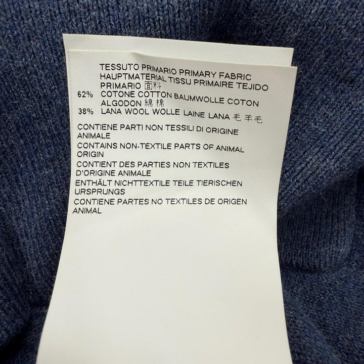 美品▼Maison Margiela 10 メゾンマルジェラ10 S50HA0689 コットン ウール ドッキング 再構築 カーディガン ニットセーター M 正規品
