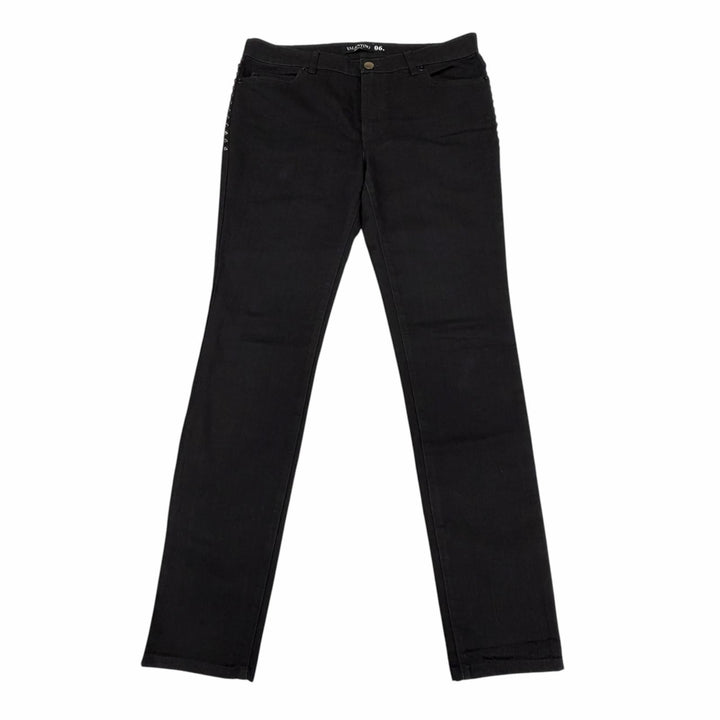 【ドンドン見直し】美品 ▼VALENTINO ヴァレンティノ PB3DD03L2WY コットン ロックスタッズ デニムパンツ ブラック 30 イタリア製 正規品