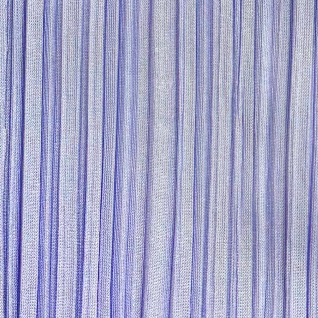 極美品★PLEATS PLEASE プリーツプリーズ イッセイミヤケ PP93-JA603 Vネック 長袖 ロングカーディガン パープル 2 日本製 正規品
