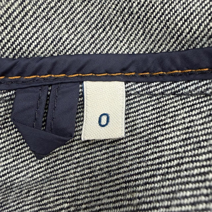極美品☆MONCLER モンクレール F10931C72000 PISTACHE コットン ロゴワッペン付 デニムコート インディゴブルー 0 正規品 レディース