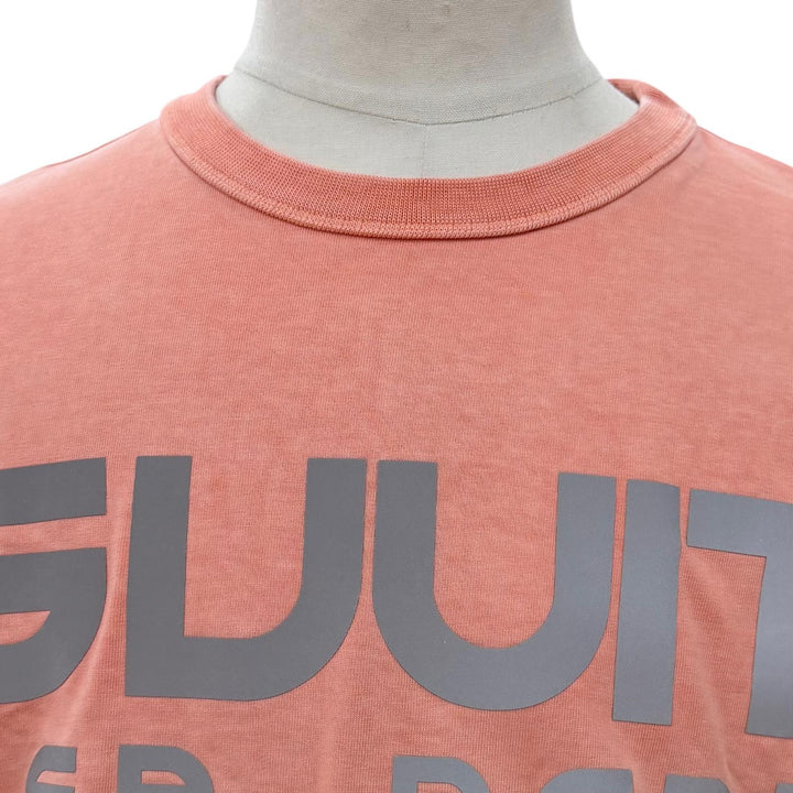 美品▼LOUIS VUITTON ルイヴィトン リフレクティブロゴ フェード加工 オーバーサイズ クルーネック 半袖Ｔシャツ ピンク XS 正規品
