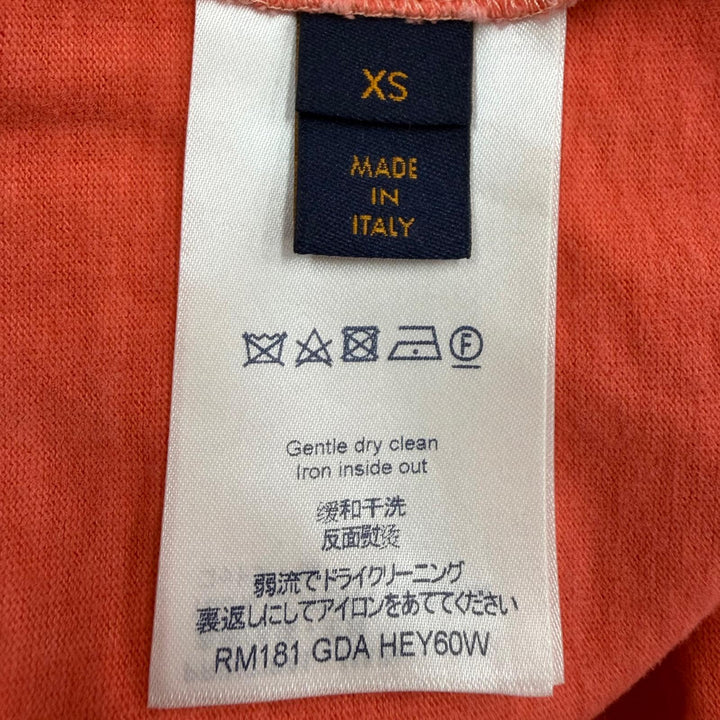 美品▼LOUIS VUITTON ルイヴィトン リフレクティブロゴ フェード加工 オーバーサイズ クルーネック 半袖Ｔシャツ ピンク XS 正規品