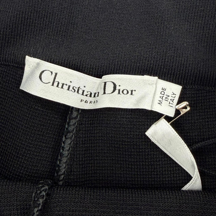 未使用品☆Christian Dior クリスチャンディオール 244P40AM512 ロゴワッペン ニット ハーフパンツ ショートパンツ ブラック 40 正規品