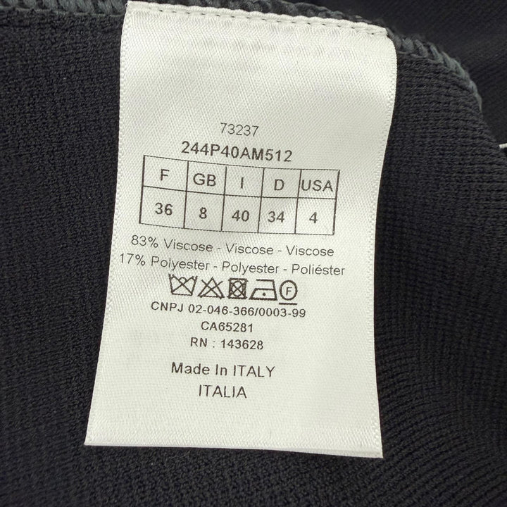 未使用品☆Christian Dior クリスチャンディオール 244P40AM512 ロゴワッペン ニット ハーフパンツ ショートパンツ ブラック 40 正規品