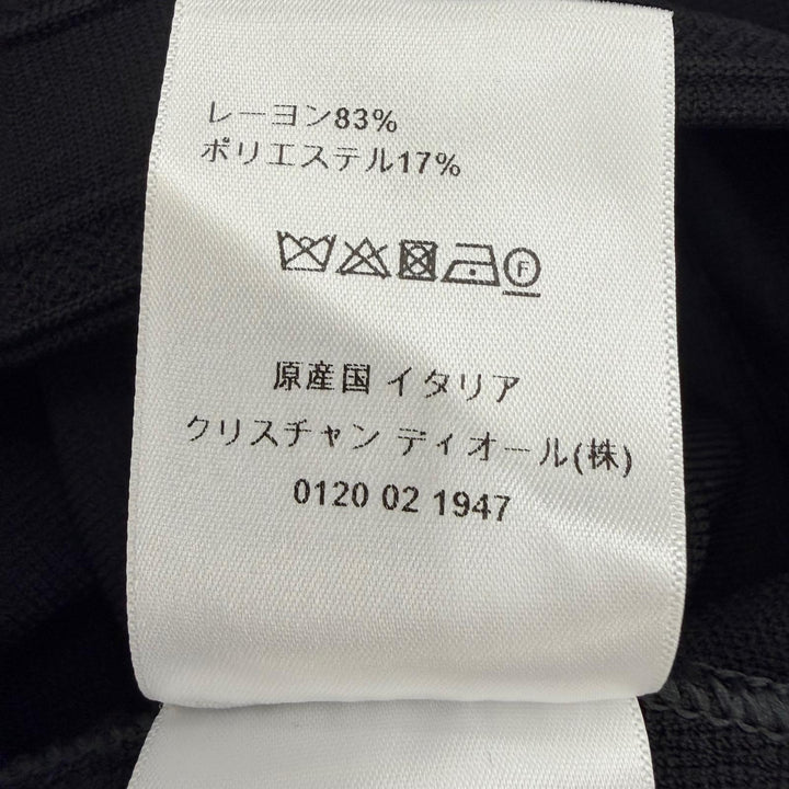 未使用品☆Christian Dior クリスチャンディオール 244P40AM512 ロゴワッペン ニット ハーフパンツ ショートパンツ ブラック 40 正規品