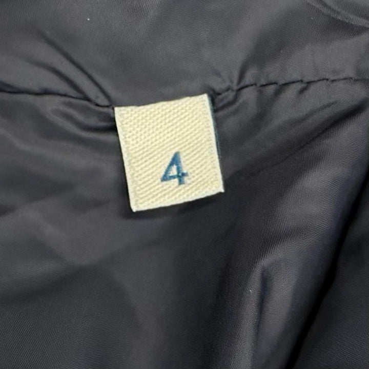 美品▼MONCLER モンクレール RETHEL ウール100% フーデッド・ファー付き ダブルジップアップ ダウンジャケット ネイビー 4 メンズ