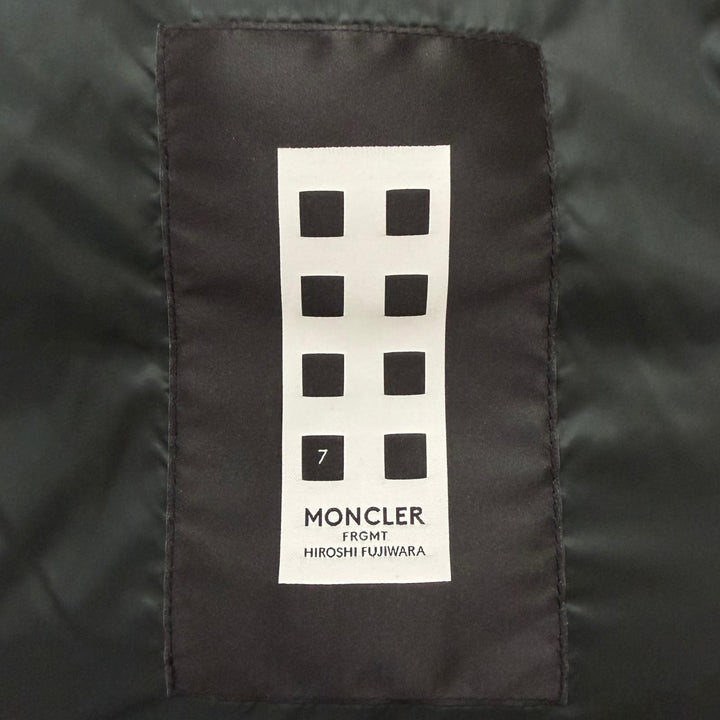 未使用品□モンクレール ジーニアス 7 フラグメント ヒロシフジワラ 23-24AW ANTHERICUM 2WAY ダウンジャケット ブラック 1 伊製 正規品