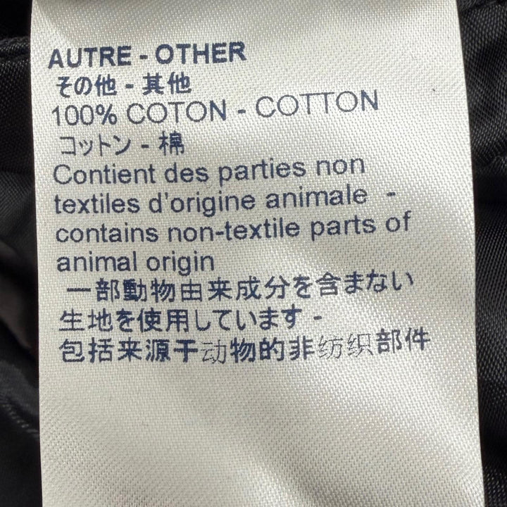 極美品▼LOUIS VUITTON ルイヴィトン 羊革 ラムレザー ヴァーシティジャケット ブルゾン スタジャン ブラック ベージュ 50 正規品 メンズ