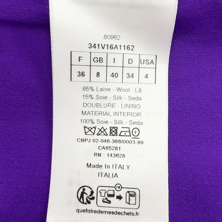 極美品△Christian Dior クリスチャンディオール 341V16A1162 シルク混 ロゴボタン スタンドカラー 半袖 ショートジャケット 40 正規品