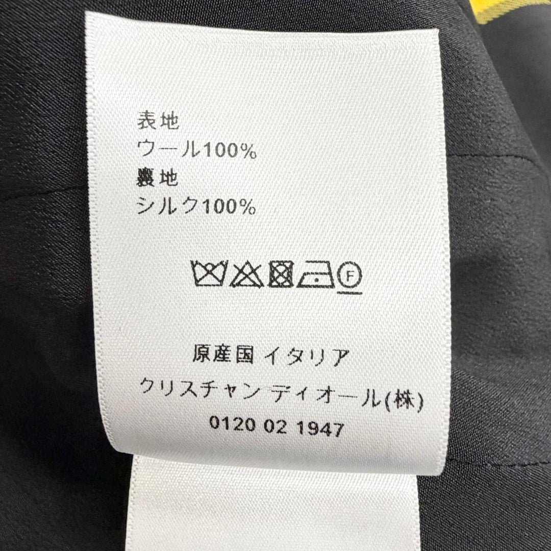 未使用品△Christian Dior クリスチャンディオール 241V06A1065 チェック柄 ロゴボタン ダブルブレスト フィット ジャケット 38 正規品